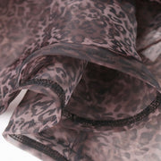 Transparent Leopard Blouse Tops