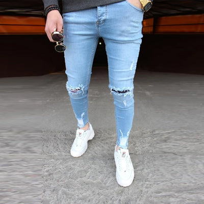 Casual Hole Ripped Jeans