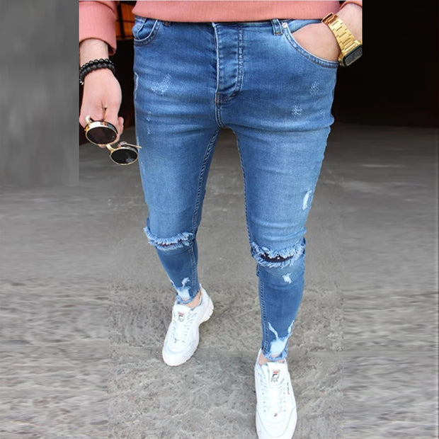 Casual Hole Ripped Jeans