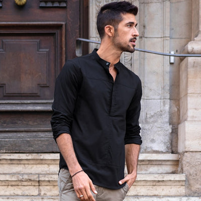 Blended Cotton Solid Shirt