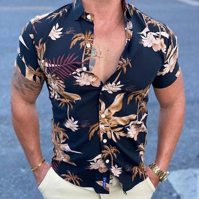 Floral Print Beach Shirts