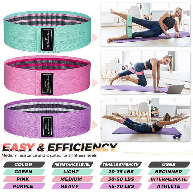 Elastic Hip Loop Yoga Belts