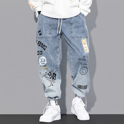 Casual Plus-size Wide-leg Harlem Jeans